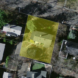 32 Cabot St, Newton MA  02458-2502 aerial view