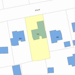 346 Otis St, Newton MA 02465-2547 plot plan