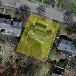 52 Puritan Rd, Newton MA 02461-1037 aerial view
