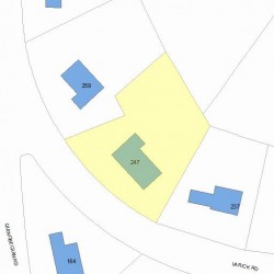247 Varick Rd, Newton MA 02468-1837 plot plan
