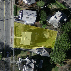 570 Centre St, Newton MA 02458-2325 aerial view