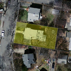 122 Adena Rd, Newton MA 02465-1620 aerial view