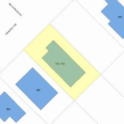 156 Linwood Ave, Newton MA 02460-1417 plot plan