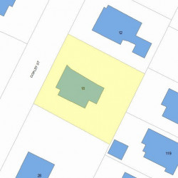 18 Copley St, Newton MA 02458-2205 plot plan