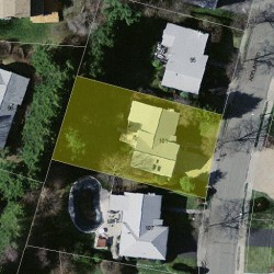 101 Adeline Rd, Newton MA 02459-2742 aerial view