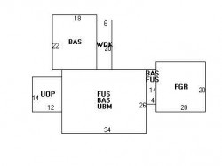 23 Marcellus Dr, Newton MA 02459-2934 floor plan