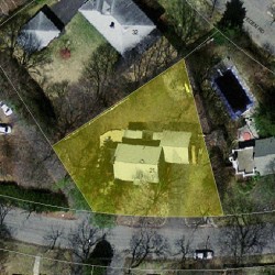 21 Mossfield Rd, Newton MA  02468-1921 aerial view