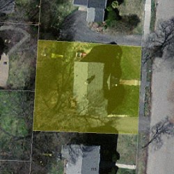 111 Upland Ave, Newton MA 02461-2112 aerial view