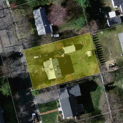 105 Hanson Rd, Newton MA  02459-3627 aerial view