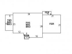 1299 Beacon St, Newton MA 02468-1737 floor plan