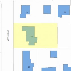 30 Morseland Ave, Newton MA 02459-1150 plot plan