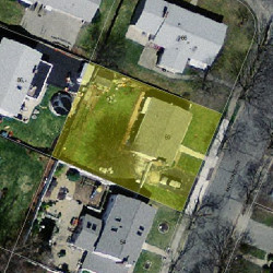 60 Anthony Cir, Newton MA  02460-1110 aerial view