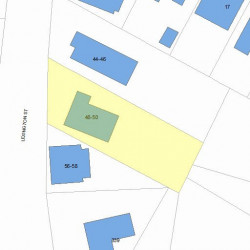 48 Lexington St, Newton MA 02465-1054 plot plan