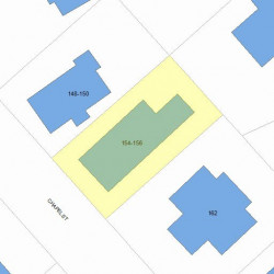 154 Chapel St, Newton MA 02458-1308 plot plan