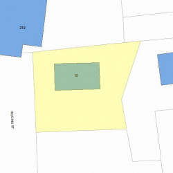 18 Higgins St, Newton MA  02466-1407 plot plan