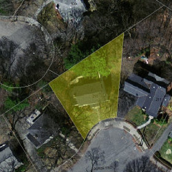 215 Dorset Rd, Newton MA  02468-1451 aerial view