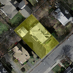 43 Judkins St, Newton MA  02460-1415 aerial view