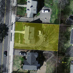 134 Winchester St, Newton MA 02461-2130 aerial view