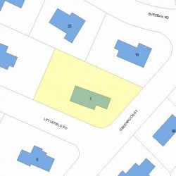 5 Littlefield Rd, Newton MA  02459-3009 plot plan