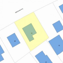 16 Braeland Ave, Newton MA 02459-2211 plot plan