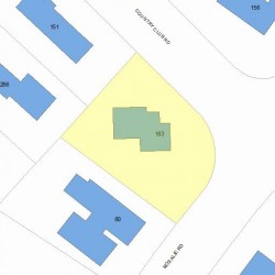 163 Country Club Rd, Newton MA 02459-3117 plot plan