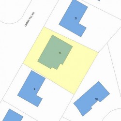 15 Cross Hill Rd, Newton MA 02459-3119 plot plan