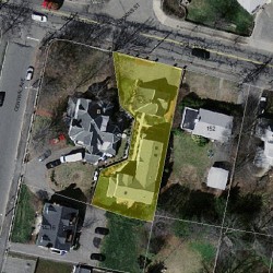 160 Crafts St, Newton MA 02460-1411 aerial view