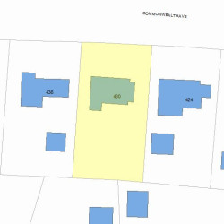 430 Commonwealth Ave, Newton MA 02459-1333 plot plan