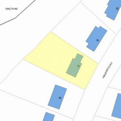 70 Kingswood Rd, Newton MA 02466-1013 plot plan