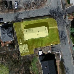 29 Linden St, Newton MA 02464-1430 aerial view
