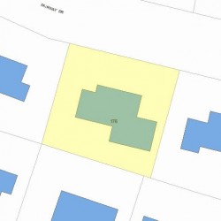 176 Fairway Dr, Newton MA 02465-1715 plot plan