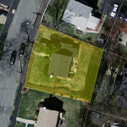 54 Fuller Ter, Newton MA 02465-1227 aerial view