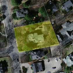 56 Columbus St, Newton MA 02461-1439 aerial view