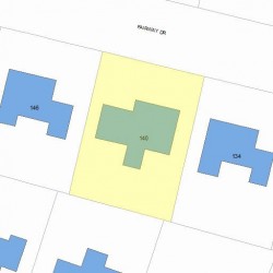 140 Fairway Dr, Newton MA  02465-1715 plot plan