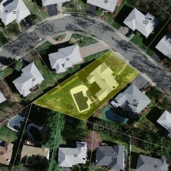 73 Nardell Rd, Newton MA  02459-2823 aerial view