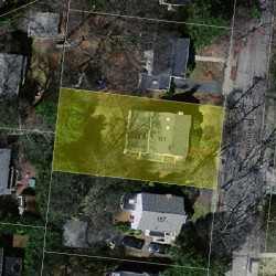 151 Woodcliff Rd, Newton MA 02461-1838 aerial view