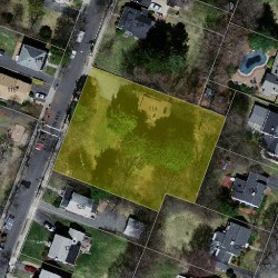 114 Beethoven Ave, Newton MA 02468-1728 aerial view