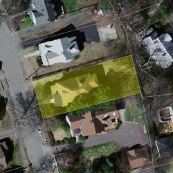 22 Aberdeen St, Newton MA  02461-1802 aerial view