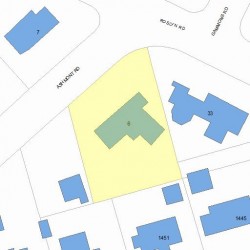 6 Ashmont Rd, Newton MA 02468-1203 plot plan