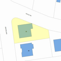 80 Central Ave, Newton MA 02460-1714 plot plan