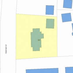 224 Chestnut St, Newton MA 02465-2929 plot plan
