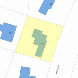 40 Rosalie Rd, Newton MA 02459-3131 plot plan