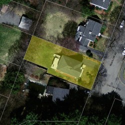 145 Winslow Rd, Newton MA  02468-1743 aerial view