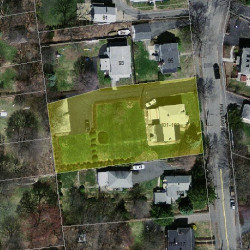 103 Freeman St, Newton MA  02466-1212 aerial view