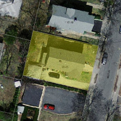 25 Milo St, Newton MA 02465-1011 aerial view