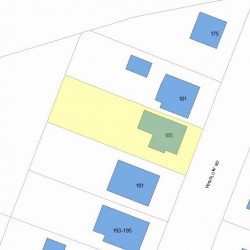 185 Winslow Rd, Newton MA  02468-1713 plot plan