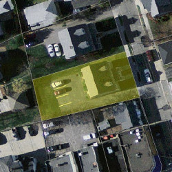 107 Dalby St, Newton MA  02458-1032 aerial view