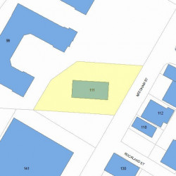 111 Needham St, Newton MA 02464-1505 plot plan