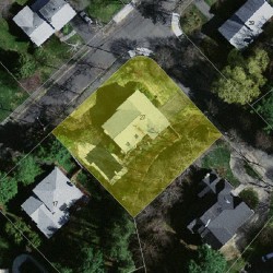 27 Grace Rd, Newton MA  02459-3425 aerial view