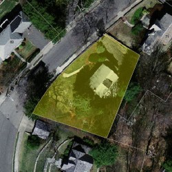 61 Oldham Rd, Newton MA 02465-2328 aerial view